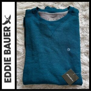NWT Eddie Bauer Teal Thermal Crew